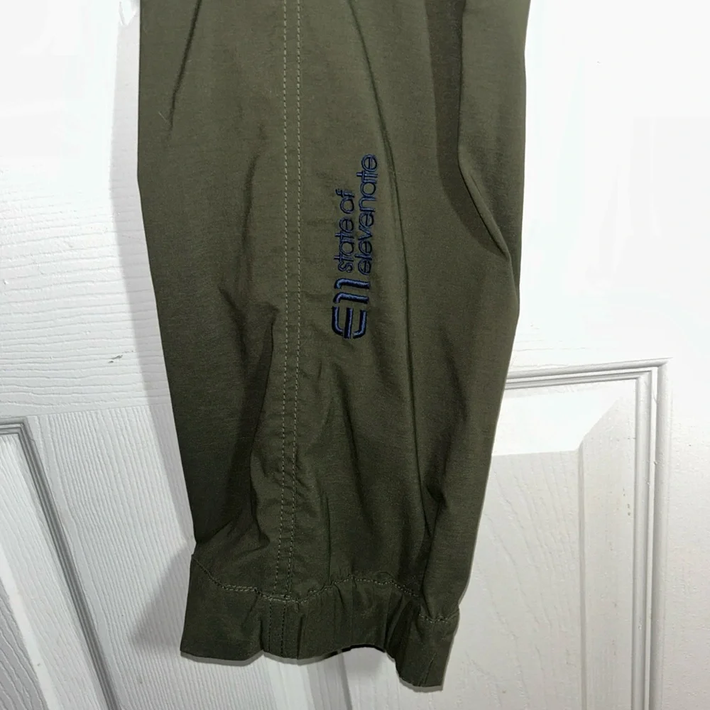 E11 State of Elevenate Vagabond Pants Mens L 34x32 Green Hiking Outdoor Camping